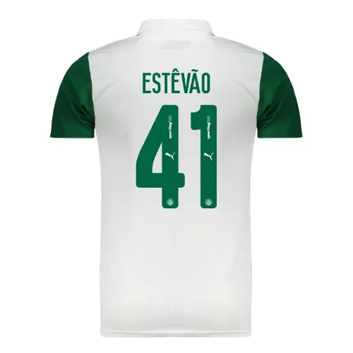 Camisa Palmeiras Away 25/26 Jogador - Branca #Estêvão41